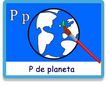 Planeta - Letra p - Colorear - Juegos educativos en español, JuegosArcoiris
