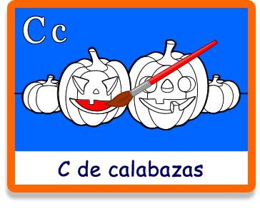 Colorea Calabazas Halloween - Juegos educativos en español, Arcoiris