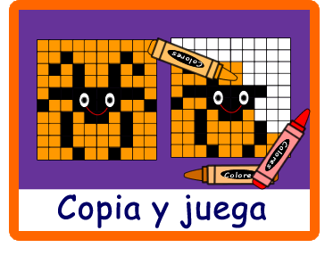 Copia y Juega Halloween - Juegos educativos en español, Arcoiris