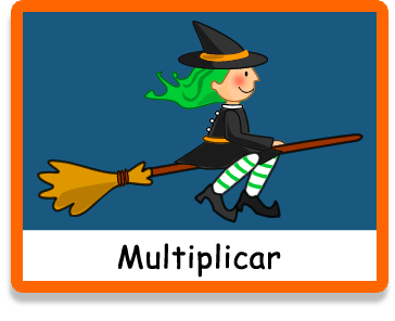Multiplicar Halloween - Juegos educativos en español, Arcoiris