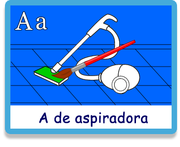 Aspiradora- Letra a - Colorear - Juegos educativos en español, JuegosArcoiris