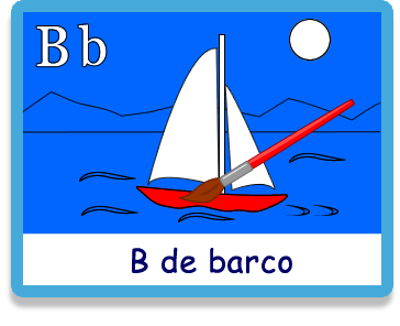 Barco - Letra b - Colorear - Juegos educativos en español, JuegosArcoiris