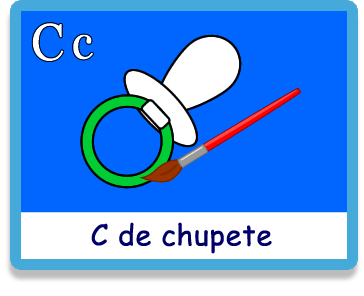 Chupete - Letra c - Colorear - Juegos educativos en español, JuegosArcoiris
