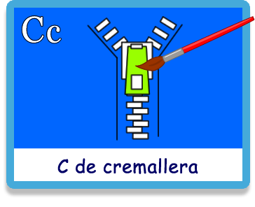 Cremallera - Letra c - Colorear - Juegos educativos en español, JuegosArcoiris