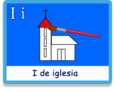 Iglesia - Letra i - Colorear - Juegos educativos en español, JuegosArcoiris