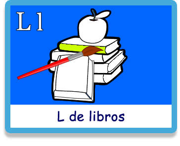 Libros - Letra l - Colorear - Juegos educativos en español, JuegosArcoiris