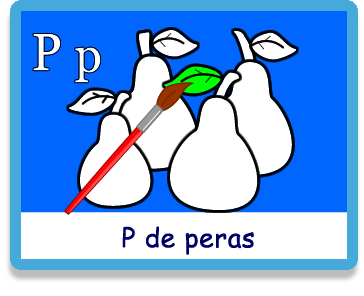 Pera - Letra p - Colorear - Juegos educativos en español, JuegosArcoiris