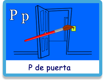 Puerta - Letra p - Colorear - Juegos educativos en español, JuegosArcoiris