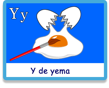 Yema - Letra y - Colorear - Juegos educativos en español, JuegosArcoiris