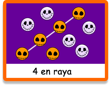 4 en Raya Halloween - Juegos educativos en español, Arcoiris