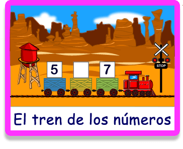 Vamos al Tren - Números - Juegos - Juegos educativos en español, JuegosArcoiris