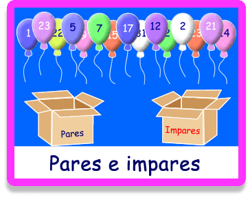 Pares e Impares - Números - Juegos - Juegos educativos en español, JuegosArcoiris