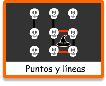 Puntos y Líneas Halloween - Juegos educativos en español, Arcoiris