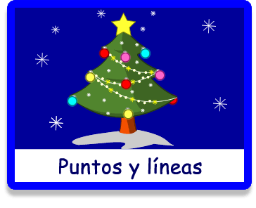 Puntos y Líneas Navidad - Juegos educativos en español, Arcoiris